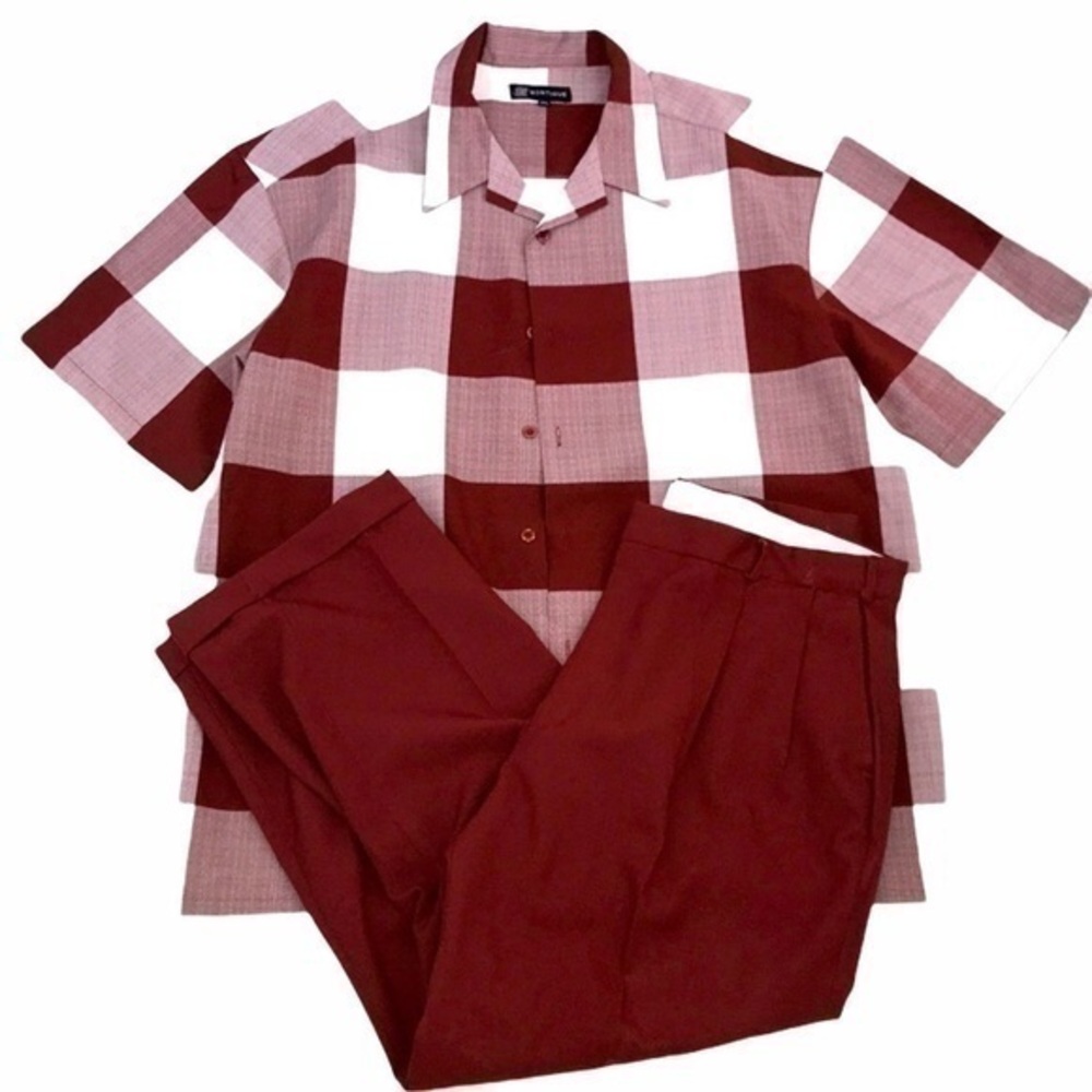 Montique Colorblock Suit Set